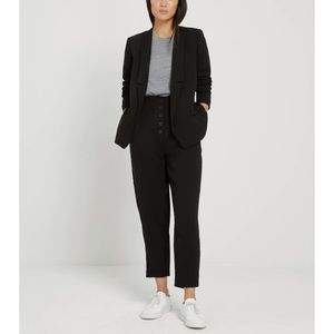 Black Linen Frank & Oak Alice Pant